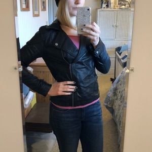 Vegan leather jacket